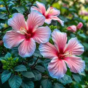 Гибискус садовый Тропикал Сан купить по цене от 293р. в интернет-магазине «Посадика» с доставкой почтой в в Болхове и по всей России – [изображение №1].