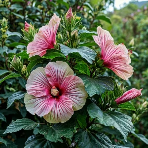 Гибискус Иден Бьюти купить по цене от 460р. в интернет-магазине «Посадика» с доставкой почтой в в Болхове и по всей России – [изображение №1].