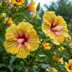 Гибискус Свит Соната купить по цене от 249р. в интернет-магазине «Посадика» с доставкой почтой в в Болхове и по всей России – [изображение №1].