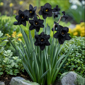 Нарцисс Тень Королевы купить по цене от 500р. в интернет-магазине «Посадика» с доставкой почтой в в Болхове и по всей России – [изображение №1].